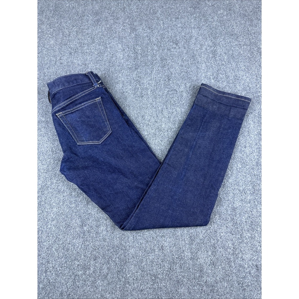Uniqlo Selvedge Slim Fit Jeans Men's 30x32 Kaihara Blue Denim Dark Wash Stretch‎
